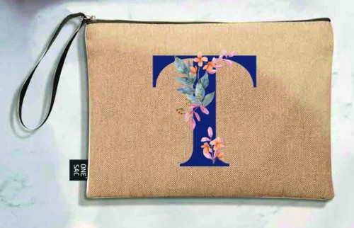 Bolso de mano letra t una pieza (diseño variado) (25×18×1 )